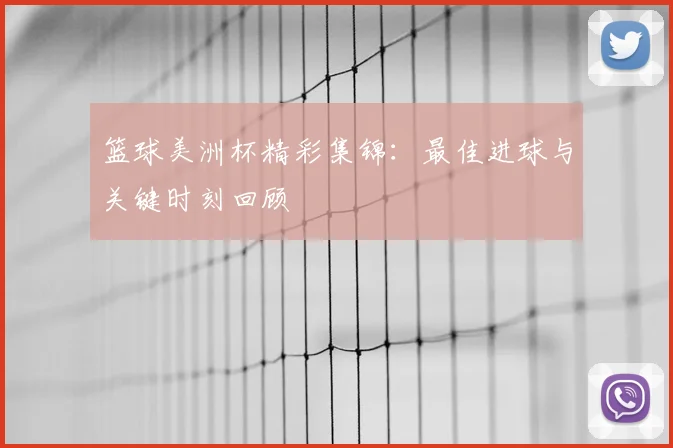篮球美洲杯精彩集锦:最佳进球与关键时刻回顾
